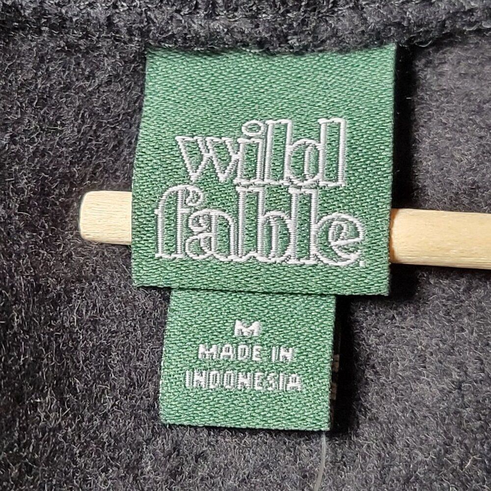 Wild Fable Women's Black Cropped Hoodie Sz M - Picture 3 of 6